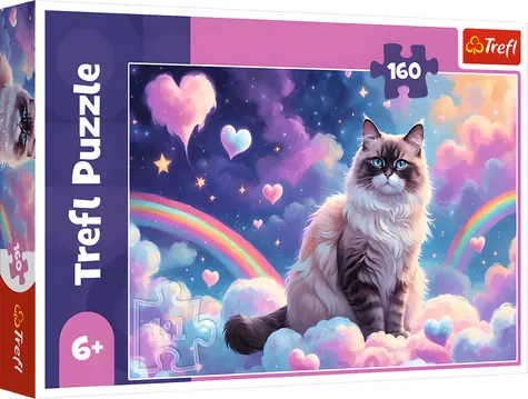 Trefl Puzzle Mačka domáca / 160 dielikov / 41 x 27,8 cm / vek 6+