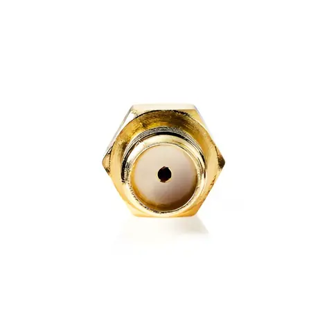 Nedis Adaptér RP-SMA(F) - SMA(F) zlatá / Adaptér / Pozlátené kontakty / 50 Ohm / 2 ks