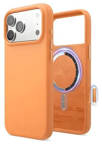 Elago Silicone Case MagSafe Camera Control oranžová / Kryt / pre Apple iPhone 17 Pre Max / Silikón