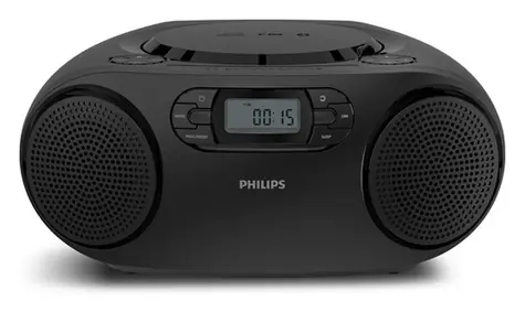 Philips TAZ2000B/10 strieborná / Rádio / Bluetooth 6.0 / LCD displej / 2 reproduktory 3 W / LR14 batéria