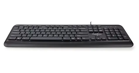 Nedis Multimediálna klávesnica / Klávesnica / Drôtová / USB-A / US layout / Numerická klávesnica