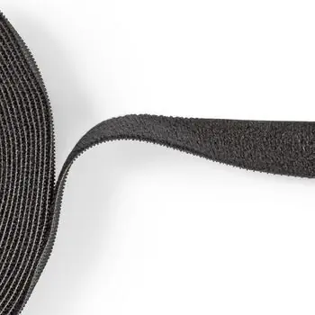 Nedis Suchý zips na káble čierny / Organizátor káblov / 910 x 1,6 cm