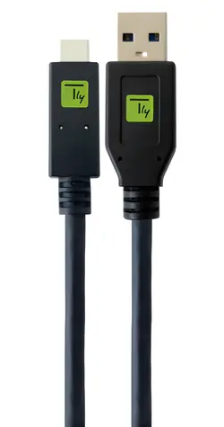 Techly USB-A - USB-C 2 m čierny / Kábel / USB 3.2 Gen 1 / 5 Gbit/s / rýchlonabíjanie