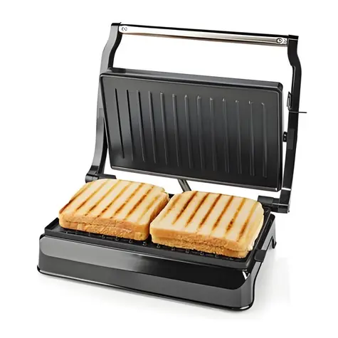 Nedis Kontaktný gril / Kontaktný gril / 700 W / grilovacia doska 23 x 14,5 cm / hliník, plast