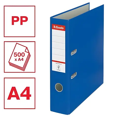 Esselte Economy A4 modrá / Zakladač / 75 mm / plast