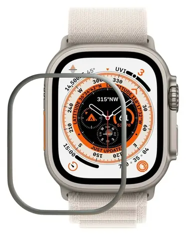 FIXED Rámček pre Apple Watch Ultra 49mm prírodný Titan / Rámček / Nerezová oceľ / Ochrana proti nárazu