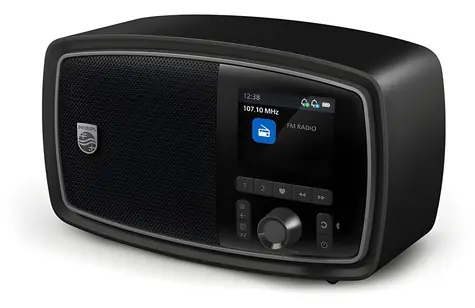 Philips TAV2000FB/00 čierna / Prenosné rádio / Bluetooth 5.4 / TFT displej / 5 W