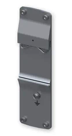 Teltonika TSW1XX / Montážny panel na DIN lištu / Hliník / 115 x 32,2 x 5,8 mm