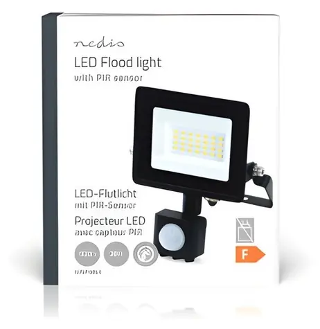 Nedis LED reflektor so senzorom pohybu / Reflektor / 4000K / 1620 lm / IP44 / 20 W