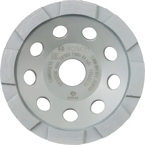 BOSCH Standard for Concrete 2608601573 / Diamantový hrncový kotúč / 125 mm / 22,23 mm / betón, kameň
