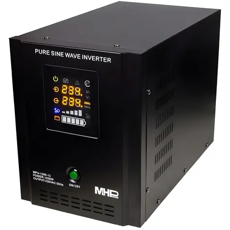 MHPower MPU-1200-12 / Záložný zdroj UPS / 1200 W / čistý sínus / 12 V
