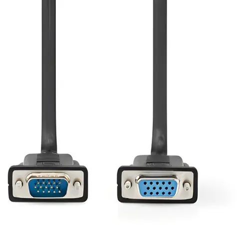 Nedis VGA kábel čierny / Kábel / VGA-VGA / Poniklované konektory / 2 m / Max. 1280x800