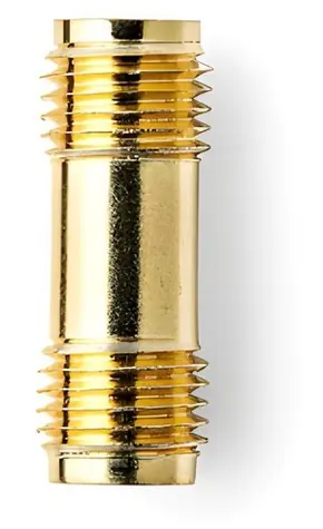 Nedis SMA adaptér SMA(F)-SMA(F) zlatá / Adaptér / Pozlátené kontakty / 50 Ohm / 2 ks
