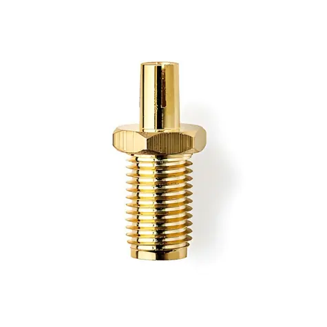 Nedis Adaptér SMA(F) - TS9 zlatá / Adaptér / Pozlátené kontakty / 50 Ohm / 2 ks