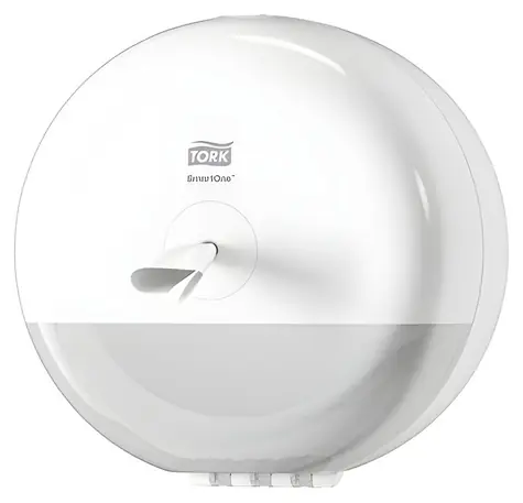 Tork SmartOne Mini biela / Zásobník na toaletný papier / Systém T9 / 21,9 x 21,9 x 15,6 cm