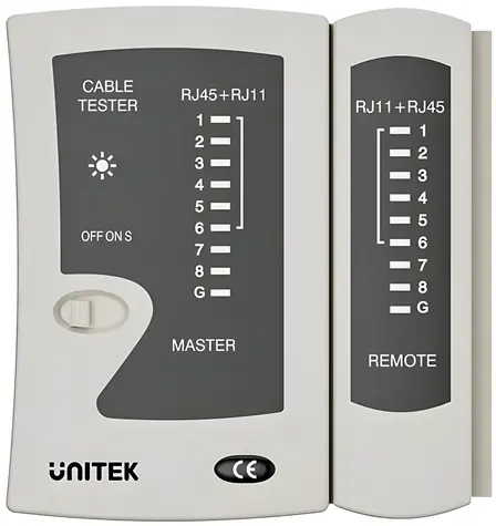 Unitek OT140AGY01 / Tester sieťových káblov / RJ45 / RJ11