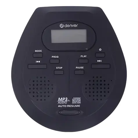 Denver DMP-395B čierna / Prenosný CD prehrávač / Discman