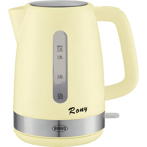 Bravo Rony B-4777 žltá / Rýchlovarná kanvica / 1,7 l / 2200 W
