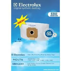 Electrolux ES 53 / Vrecká do vysávača / 4 ks + mikrofilter / pre Bolero, Filio, Tango, Powermax, Power PLUS