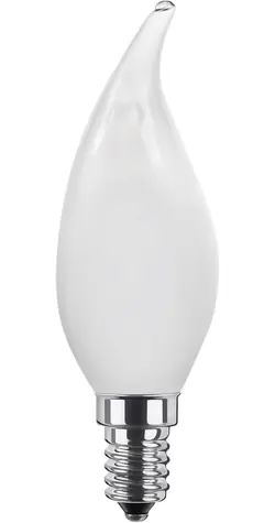 SEGULA LED sviečka Windstoß matná / Žiarovka / E14 / 3,2 W / 270lm / 2700K / stmievateľná