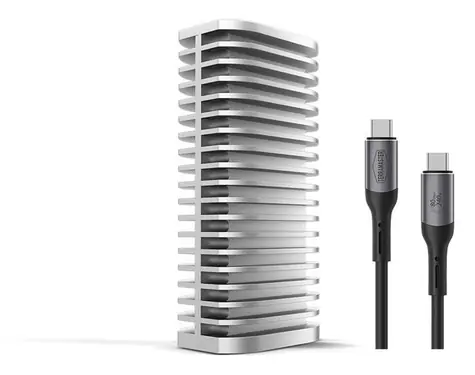 TerraMaster D1 SSD PRO / Externý box pre SSD / USB4 80 Gb/s / 1x M.2 NVMe / diskless