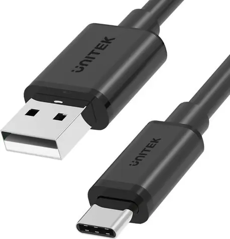 Unitek Y-C482BK čierna / Kábel USB-C / USB-A (M) - USB-C (M) / 1 m