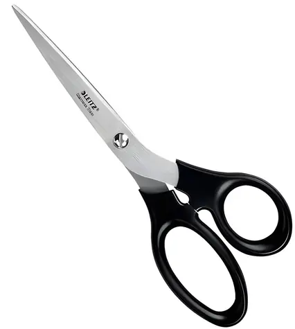 Leitz Nožnice z nerezovej ocele 200 mm čierne / Nožnice / šírka 75 mm / hĺbka 12 mm