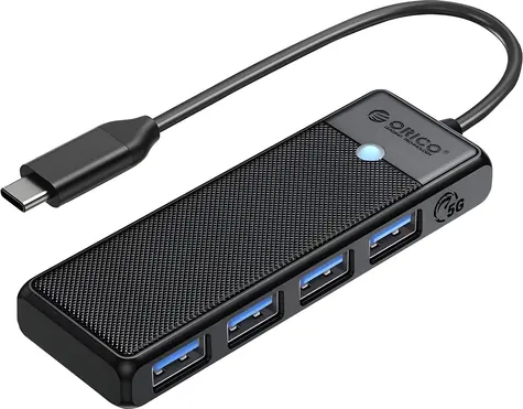 Orico PAPW4A-C3-015 čierna / USB hub / 4X USB-A 3.0 / kábel 0,15 m