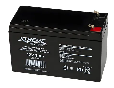 Xtreme Gélový akumulátor 12V 9Ah / Akumulátor / VRLA / Bezúdržbový