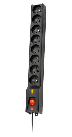 Lestar LX 810 čierna / Prepäťová ochrana / 1 zásuvka / 5 m