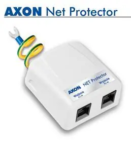 Acar AXON Net Protector biela / Prepäťová ochrana / RJ-45 / Ethernet 10/100/1000 Mb/s