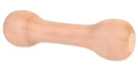 TRIXIE Aportovacia činka oblá drevo 250g / Hračka pre psov / 21 cm / Béžová