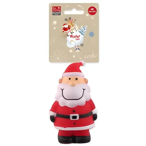 DOG FANTASY Hračka Winter Tale Santa Claus / Vinyl s pískatkom / Pre psov / 11 cm