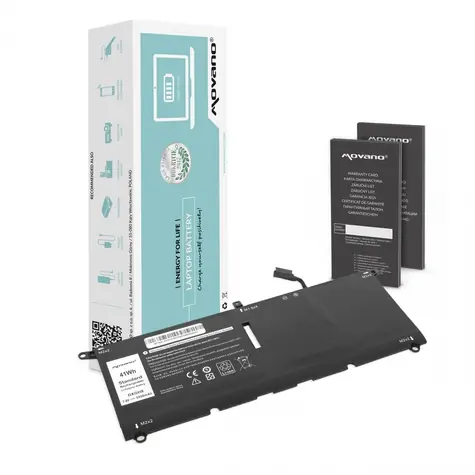 Batéria DXGH8 G8VCF pre DELL XPS 13 9370, 9380 / Batéria pre notebook DELL / 5500 mAh / 41 Wh