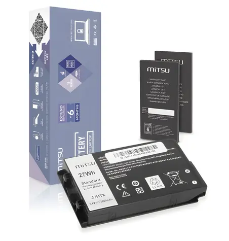 Batéria J7HTX pre DELL Latitude 12 Rugged 7202, 7212, 7220 / Batéria pre notebook / 3600 mAh / 27 Wh / 7,4-7,6 V