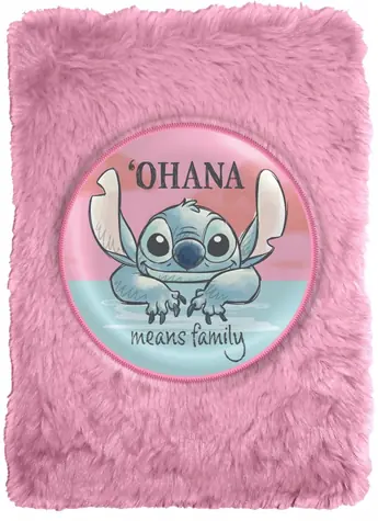 Plyšový zápisník Stitch / Denník / plyšový obal / licenčný design Disney