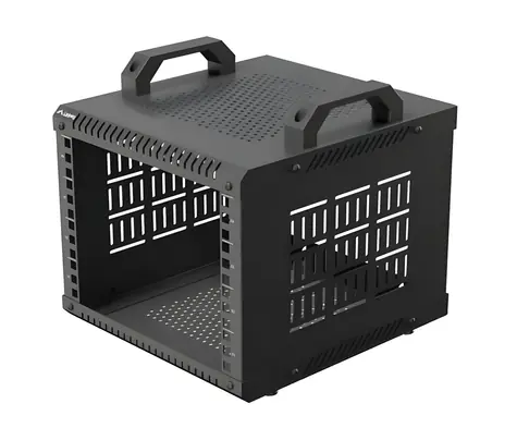 10" OR10-2304-B čierna / Otvorený rack / 4U / 280×300 mm