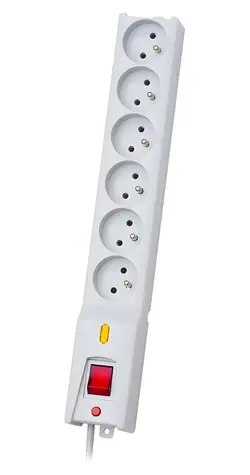 LX 610 sivá / Prepäťová ochrana / 1 zásuvka / 1,5 m