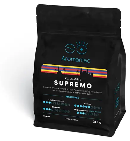 Kolumbia Supremo 250 g / Mletá káva
