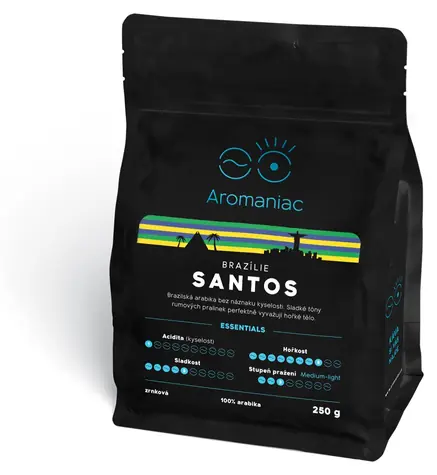 Brazília Santos mletá káva 250 g / Mletá káva / Brazília Santos