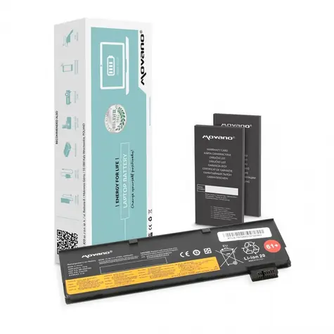 Batéria SB10K97582 pre Lenovo ThinkPad T470/T570 / Batéria pre notebook / 4400 mAh / 47 Wh