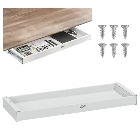 Zásuvka pod pracovný stôl ER-302 W / Zásuvka / plochá / šírka 78 cm