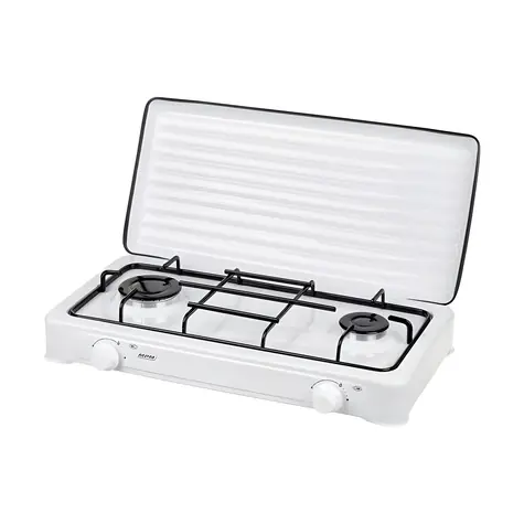 KN-02/1K biela / Varič / plynový / 2 platne / 3900 W / 285 g/h