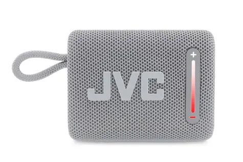 JVC XS-E114G šedá / Prenosný reproduktor / Bluetooth 5.3 / IPX6 / TWS