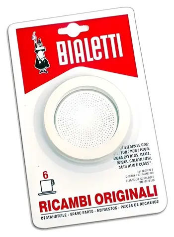 Bialetti Sada tesnení pre hliníkové moky kanvice 1 šálka / Náhradný diel / 3 tesnenia + sitko / 1 šálka