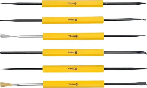 Vorel Sada nástrojov na demontáž elektroniky 6 ks / Sada náradia / Hroty, špachtľa, páčidlá / 180 mm