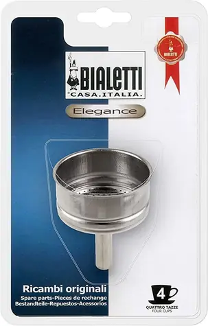 Bialetti Náhradný lievik pre moka kanvice na 4 šálky / Lievik pre moka kanvicu / Nerez
