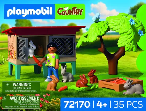 Playmobil Stavebnica Country 72170 Králikáreň / Farma