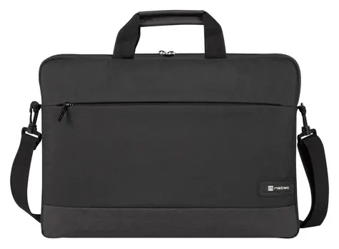 Natec Goa čierna / Taška na notebook / 15,6" / polyester / ramenný popruh