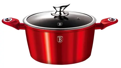 BERLINGERHAUS BH-1258 Burgundy Metallic Line / Hrniec / Mramorový povrch / 28 cm